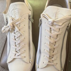 Adidas y3 Stan Zip x Yohji Yamamoto white leather sneakers Size 10.5